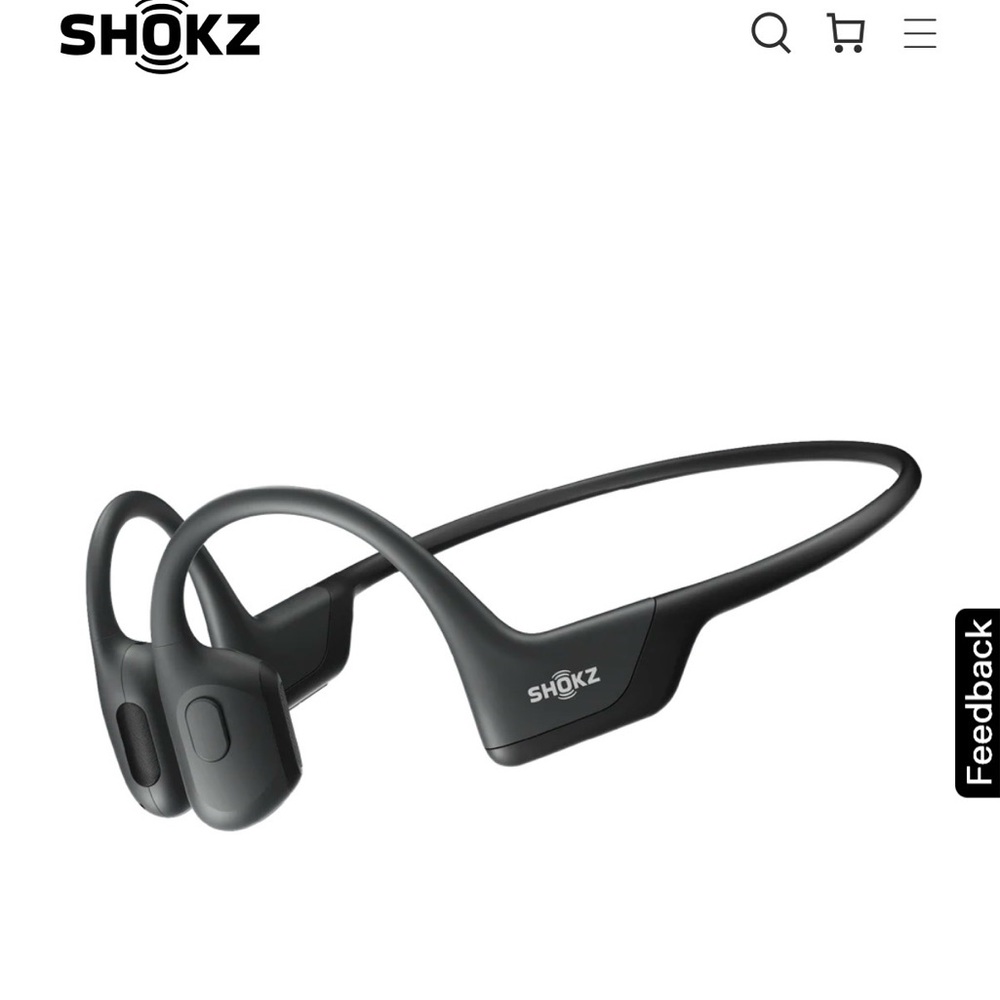 Shokz OpenRun Pro Bone (Refurbished) Conduction Headphones - Black
